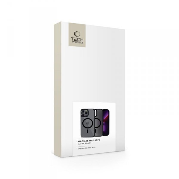 ETUI PLECKI CASE NAKŁADKA TECH-PROTECT  MAGMAT MAGSAFE IPHONE 13 PRO MAX MATTE BLACK