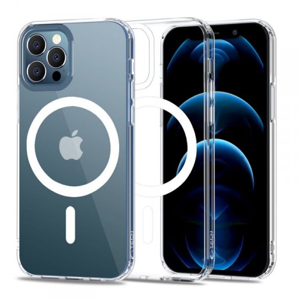 ETUI PLECKI CASE NAKŁADKA TECH-PROTECT  MAGMAT MAGSAFE IPHONE 12 / 12 PRO CLEAR