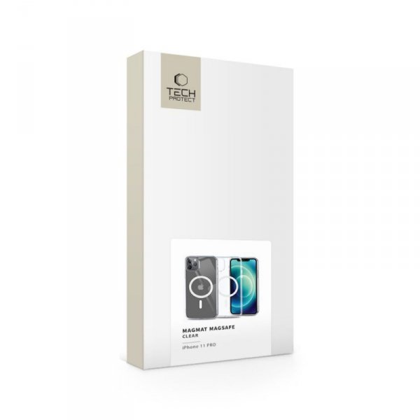 ETUI PLECKI CASE NAKŁADKA TECH-PROTECT  MAGMAT MAGSAFE IPHONE 11 PRO CLEAR