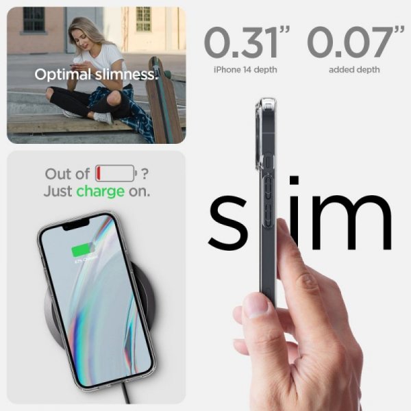 ETUI SPIGEN  CRYSTAL PACK IPHONE 14 PLUS / 15 PLUS CRYSTAL CLEAR