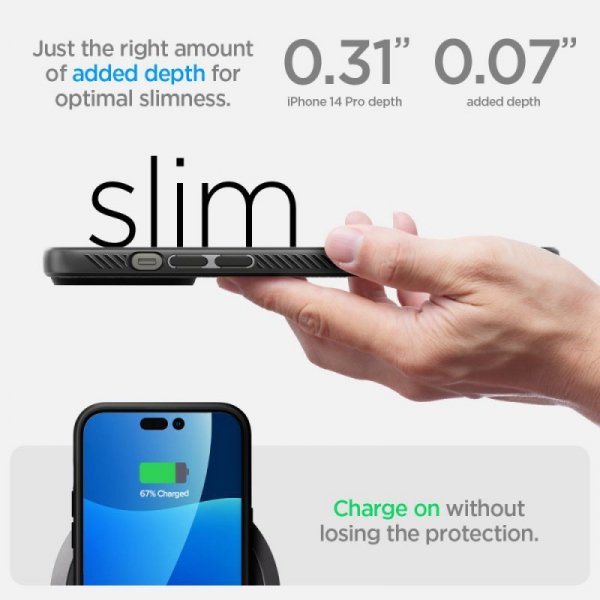 ETUI SPIGEN  LIQUID AIR IPHONE 14 PRO MATTE BLACK
