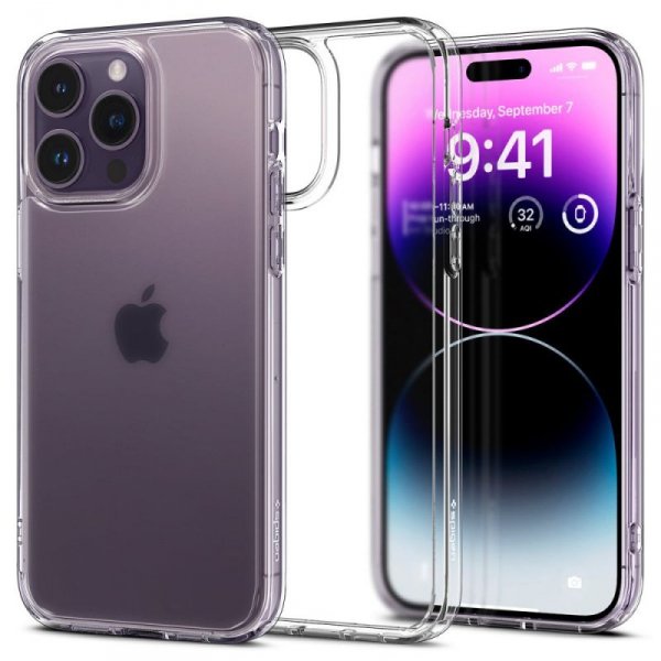 ETUI SPIGEN  ULTRA HYBRID IPHONE 14 PRO FROST CLEAR