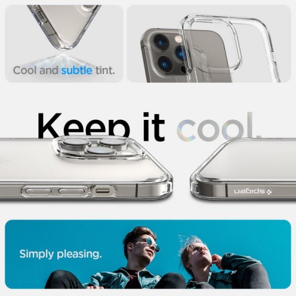 ETUI SPIGEN  ULTRA HYBRID IPHONE 14 PRO FROST CLEAR