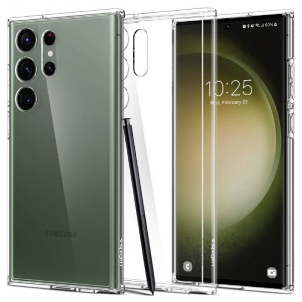ETUI SPIGEN  ULTRA HYBRID GALAXY S23 ULTRA CRYSTAL CLEAR