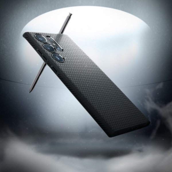 ETUI SPIGEN  LIQUID AIR GALAXY S23 ULTRA MATTE BLACK