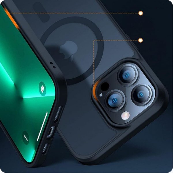 ETUI PLECKI CASE NAKŁADKA TECH-PROTECT  MAGMAT MAGSAFE IPHONE 13 MINI MATTE NAVY