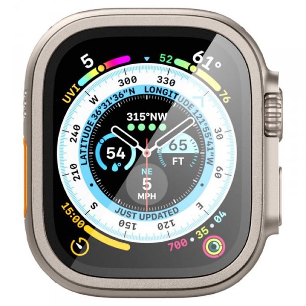 SZKŁO HARTOWANE SPIGEN GLAS.TR SLIM PRO APPLE WATCH ULTRA 1 / 2 (49 MM) TITANIUM