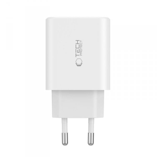 TECH-PROTECT NC30W 3-PORT ŁADOWARKA SIECIOWA  PD30W/QC3.0 WHITE