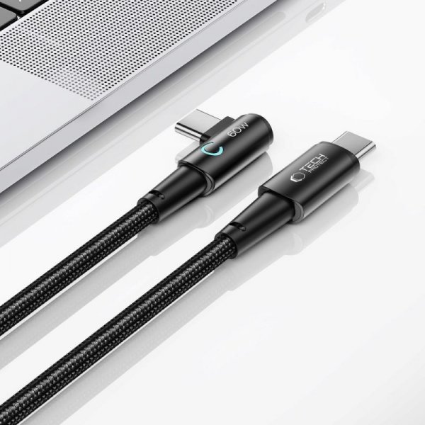 TECH-PROTECT ULTRABOOST ”L” TYPE-C KABEL  60W/6A 100CM GREY