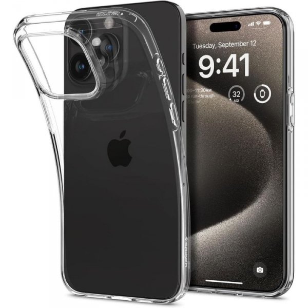 ETUI SPIGEN  LIQUID CRYSTAL IPHONE 15 PRO MAX CRYSTAL CLEAR