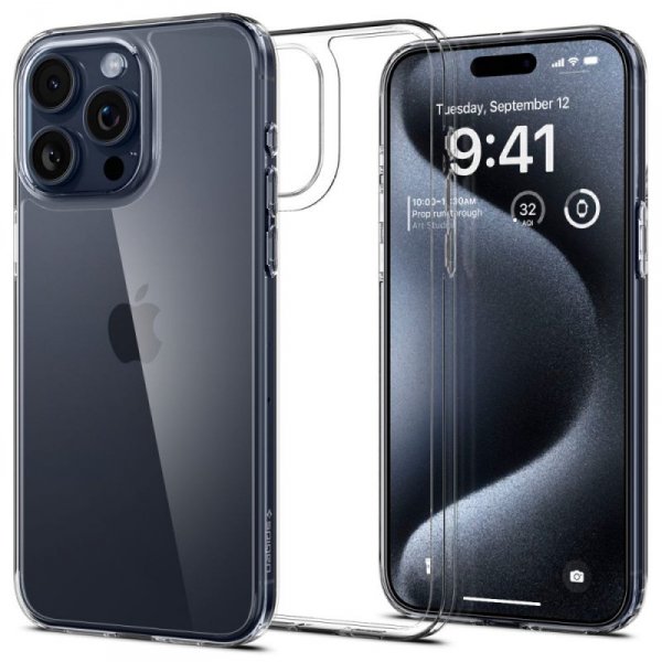 ETUI SPIGEN  AIRSKIN HYBRID IPHONE 15 PRO CRYSTAL CLEAR