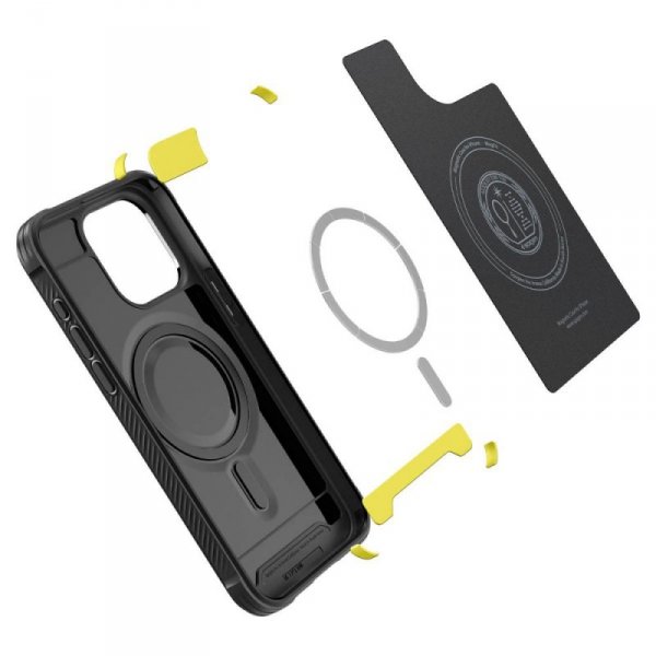 ETUI SPIGEN  RUGGED ARMOR MAG MAGSAFE IPHONE 15 PRO MATTE BLACK