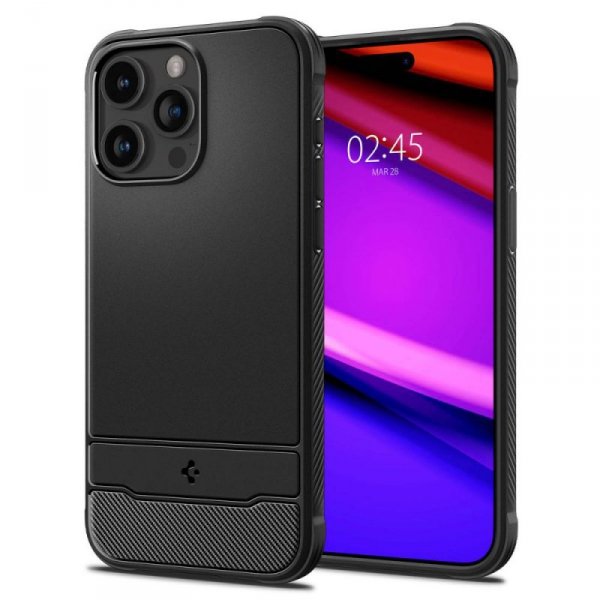 ETUI SPIGEN  RUGGED ARMOR MAG MAGSAFE IPHONE 15 PRO MATTE BLACK