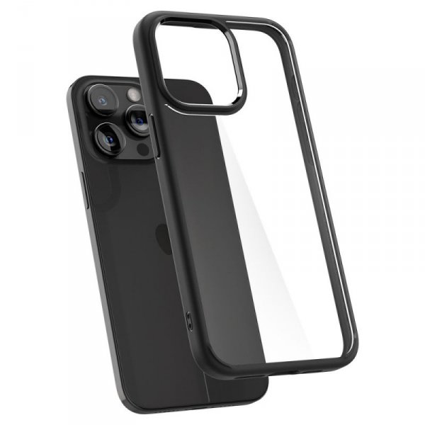 ETUI SPIGEN  ULTRA HYBRID IPHONE 15 PRO MATTE BLACK