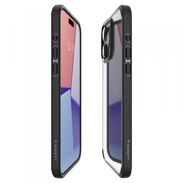 ETUI SPIGEN  ULTRA HYBRID IPHONE 15 PRO MATTE BLACK
