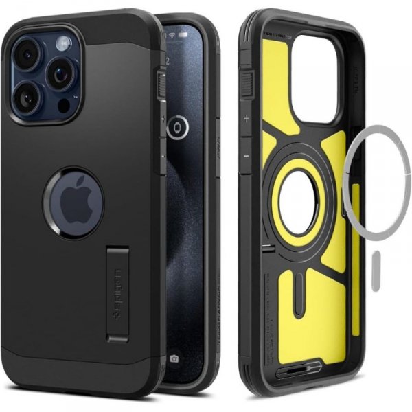 ETUI SPIGEN  TOUGH ARMOR MAG MAGSAFE IPHONE 15 PRO BLACK
