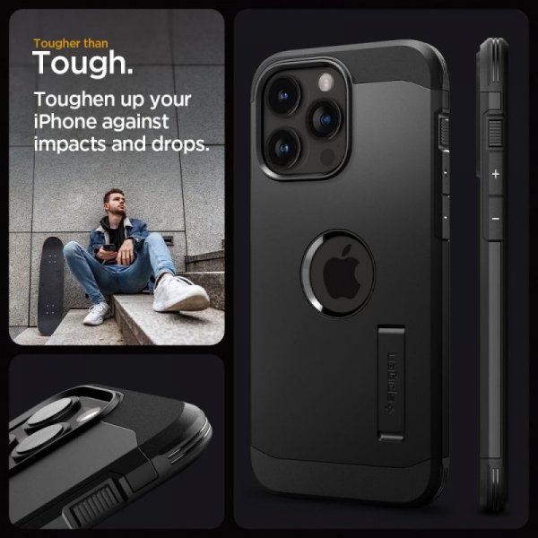 ETUI SPIGEN  TOUGH ARMOR MAG MAGSAFE IPHONE 15 PRO BLACK