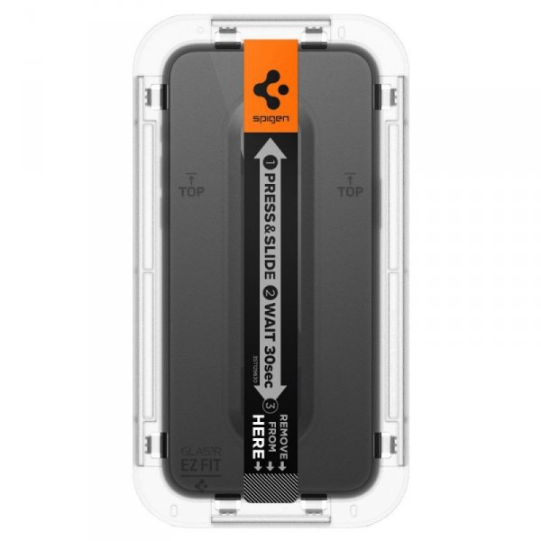 SZKŁO HARTOWANE SPIGEN GLAS.TR ”EZ FIT” FC IPHONE 15 BLACK