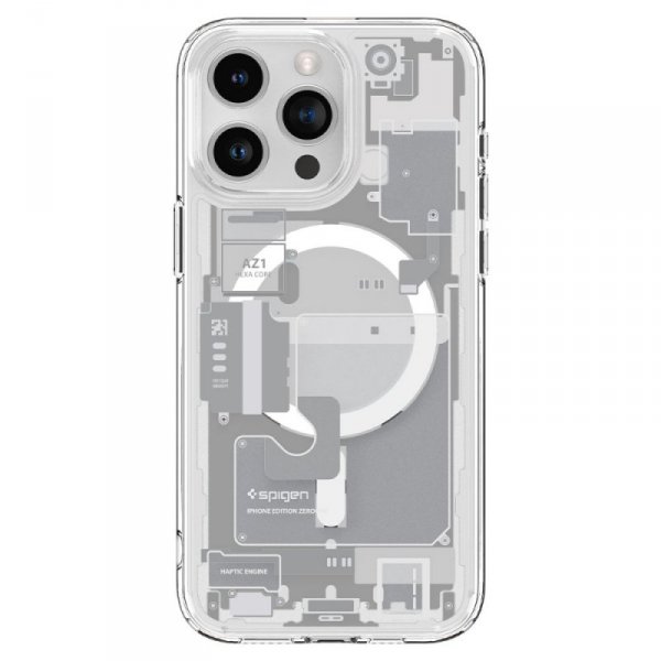 ETUI SPIGEN  ULTRA HYBRID MAG MAGSAFE IPHONE 15 PRO ZERO ONE WHITE