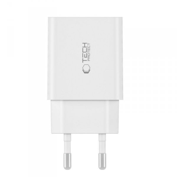 TECH-PROTECT C35W 2-PORT ŁADOWARKA SIECIOWA  PD35W WHITE