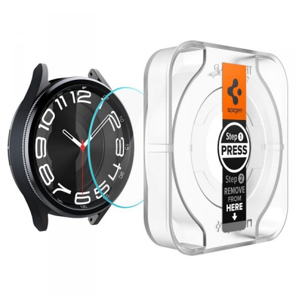 SZKŁO HARTOWANE SPIGEN GLAS.TR ”EZ-FIT” 2-PACK GALAXY WATCH 6 CLASSIC (43 MM) CLEAR