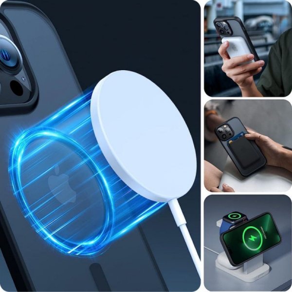 ETUI PLECKI CASE NAKŁADKA TECH-PROTECT  MAGMAT MAGSAFE IPHONE 15 PRO MAX MATTE TITANIUM