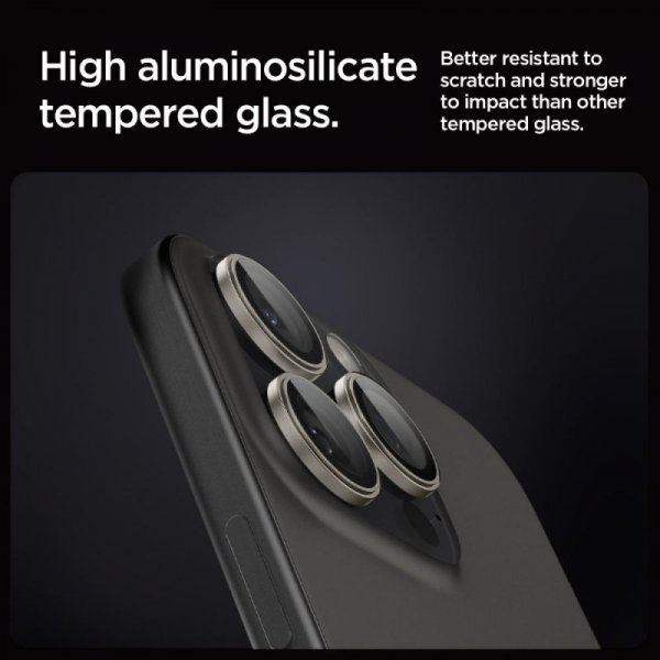 OSŁONA APARATU SPIGEN OPTIK PRO GLAS.TR ”EZ FIT” CAMERA PROTECTOR 2-PACK IPHONE 14 PRO / PRO MAX / 15 PRO / PRO MAX / 16 PRO / P