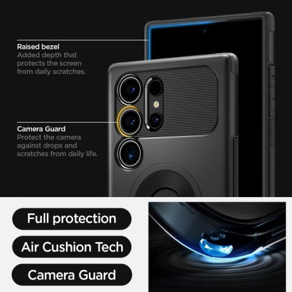 ETUI SPIGEN  SLIM ARMOR MAGSAFE GALAXY S24 ULTRA BLACK