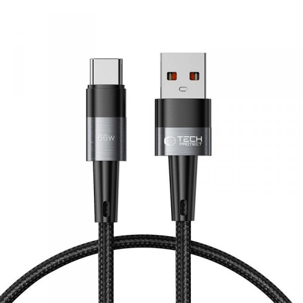 TECH-PROTECT ULTRABOOST TYPE-C KABEL  66W/6A 50CM GREY