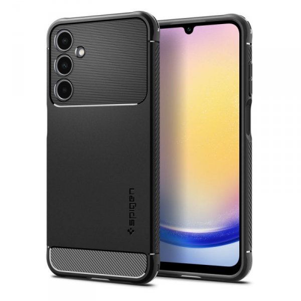 ETUI SPIGEN  RUGGED ARMOR GALAXY A25 5G MATTE BLACK