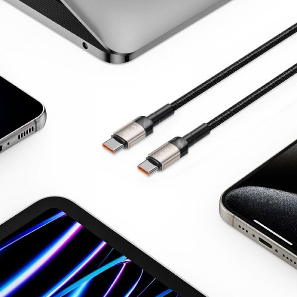 TECH-PROTECT ULTRABOOST EVO TYPE-C KABEL  PD100W/5A 200CM TITANIUM