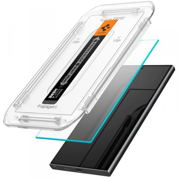 SZKŁO HARTOWANE SPIGEN GLAS.TR ”EZ FIT” 2-PACK GALAXY S24 ULTRA CLEAR