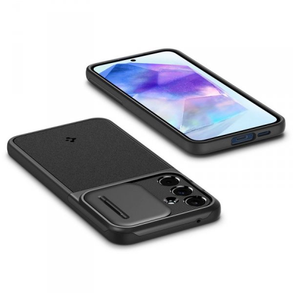 ETUI SPIGEN  OPTIK ARMOR GALAXY A55 5G BLACK