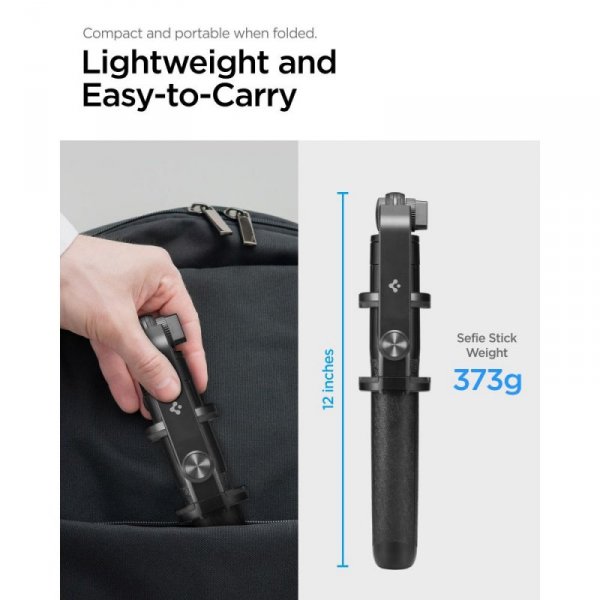 SPIGEN S560W BLUETOOTH SELFIE STICK LONG TRIPOD BLACK