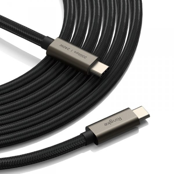 RINGKE USB 3.2 GEN 2X2 TYPE-C KABEL  PD240W 100CM BLACK