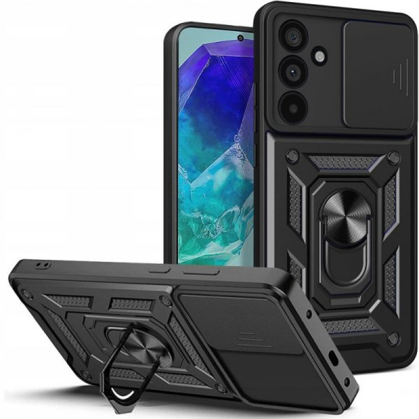 ETUI PANCERNE ETUI PLECKI NAKŁADKA CASE TECH-PROTECT   CAMSHIELD PRO SAMSUNG GALAXY M55 5G BLACK