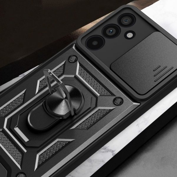 ETUI PANCERNE ETUI PLECKI NAKŁADKA CASE TECH-PROTECT   CAMSHIELD PRO SAMSUNG GALAXY M55 5G BLACK