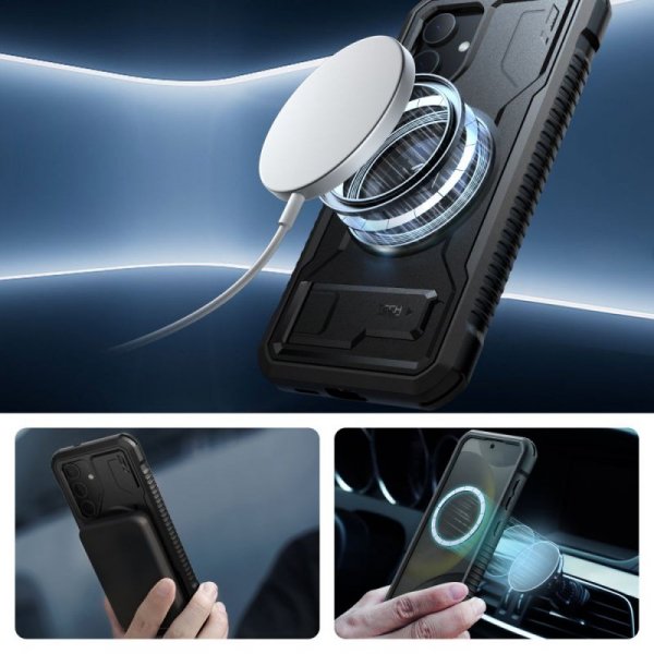 ETUI TECH-PROTECT  KEVLAR MAGSAFE+ SAMSUNG GALAXY S24 BLACK
