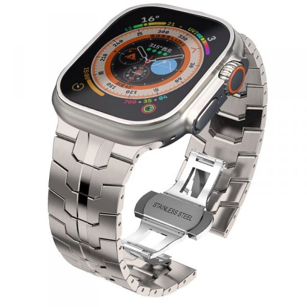 TECH-PROTECT STAINLESS LINE APPLE WATCH 6 / 7 / 8 / 9 / 10 / SE / ULTRA 1 / 2 (44 / 45 / 46 / 49 MM) TITANIUM
