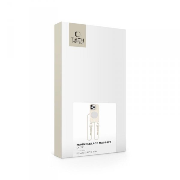TECH-PROTECT MAGNECKLACE MAGSAFE IPHONE 16 PRO MAX COSMIC LATTE