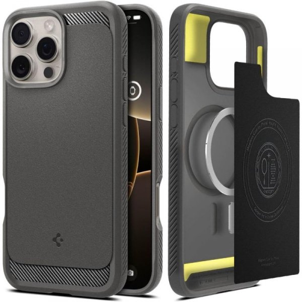 SPIGEN RUGGED ARMOR MAG MAGSAFE IPHONE 16 PRO MAX GREY
