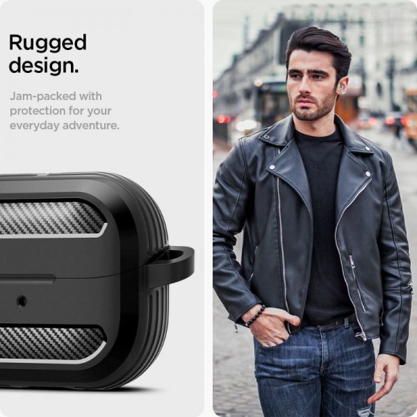 ETUI SPIGEN  RUGGED ARMOR SAMSUNG GALAXY BUDS 3 / 3 PRO MATTE BLACK