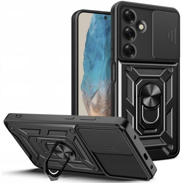 ETUI PANCERNE ETUI PLECKI NAKŁADKA CASE TECH-PROTECT   CAMSHIELD PRO SAMSUNG GALAXY M35 5G BLACK