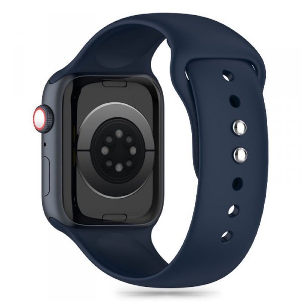 TECH-PROTECT SILICONE APPLE WATCH 6 / 7 / 8 / 9 / 10 / SE / ULTRA 1 / 2 (44 / 45 / 46 / 49 MM) STORM BLUE