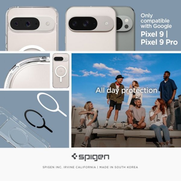 ETUI SPIGEN  ULTRA HYBRID ONETAP RING MAGSAFE GOOGLE PIXEL 9 PRO WHITE