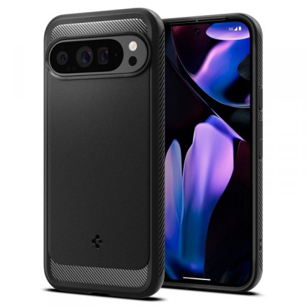 ETUI SPIGEN  RUGGED ARMOR GOOGLE PIXEL 9 PRO XL MATTE BLACK