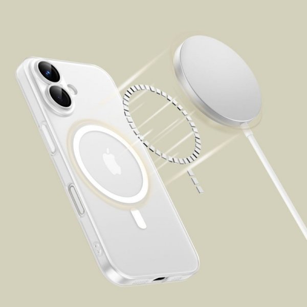 ETUI TECH-PROTECT  MAGSLIM MAGSAFE IPHONE 15 PRO MATTE/WHITE
