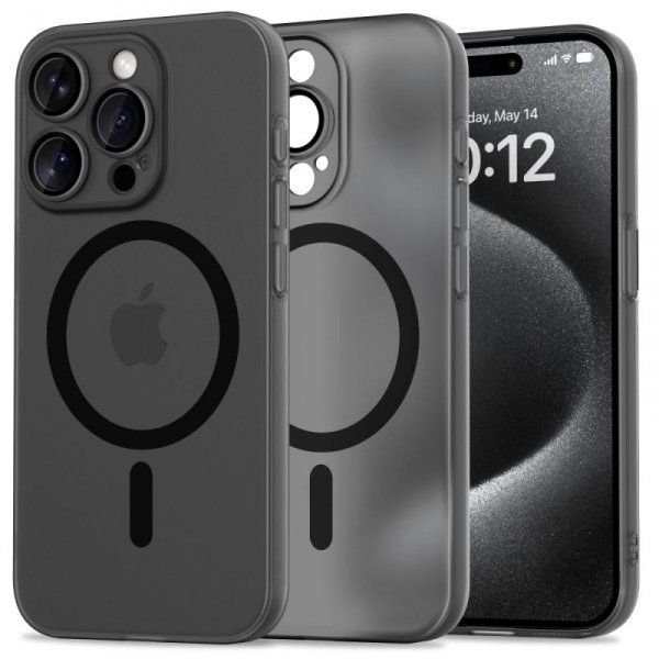 ETUI TECH-PROTECT  MAGSLIM MAGSAFE IPHONE 15 PRO MATTE/BLACK