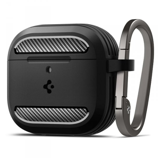 ETUI SPIGEN  RUGGED ARMOR APPLE AIRPODS 4 MATTE BLACK