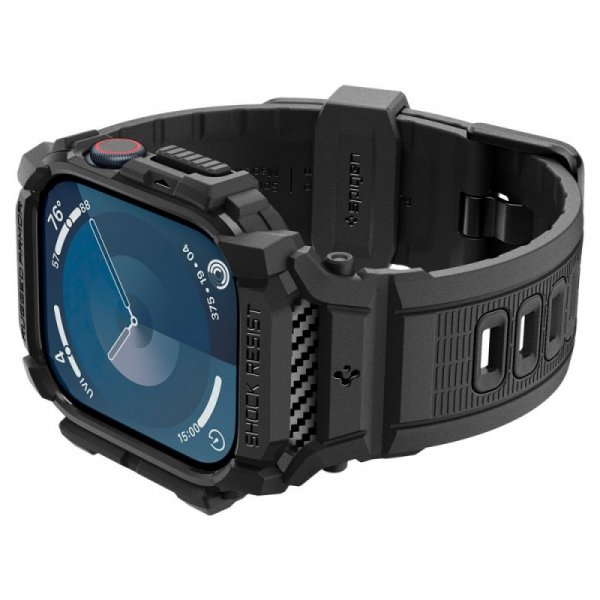 ETUI SPIGEN  RUGGED ARMOR ”PRO” APPLE WATCH 10 (42 MM) MATTE BLACK
